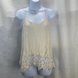 Urban Outfitters Lace Crochet Cami Tank